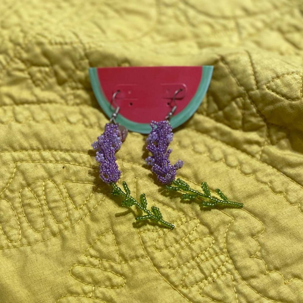 Susan Alexandra lavender earrings